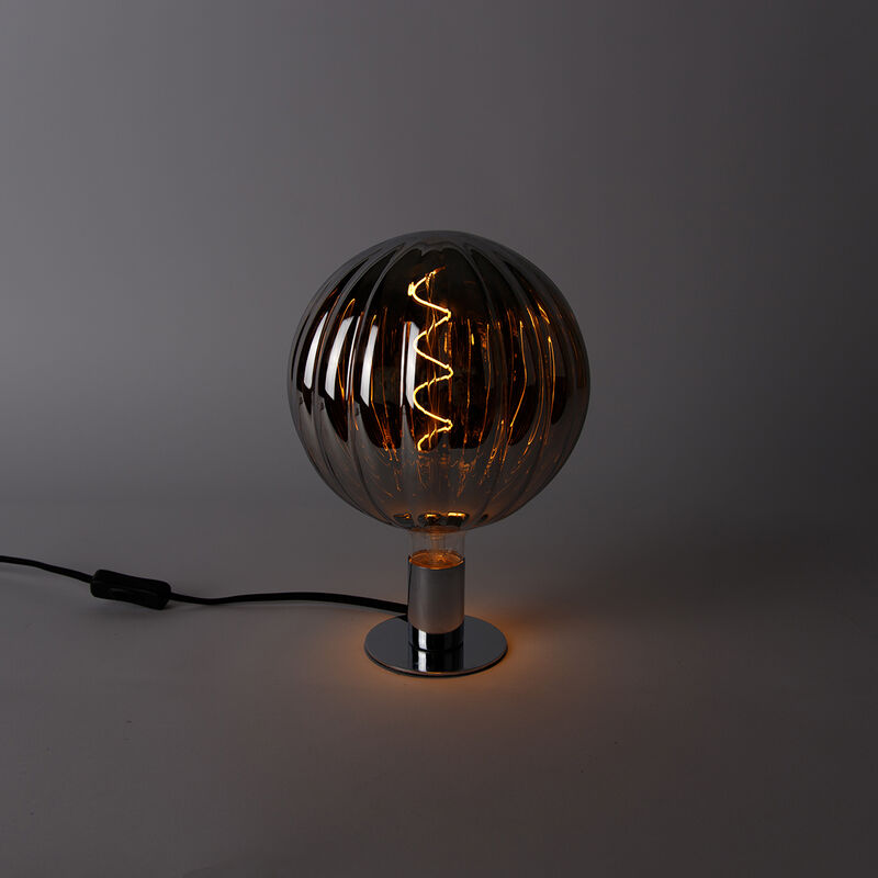 Calex Filamento Lampada con Sensore Crepuscolare - E27 - 470 Lm - Argento 