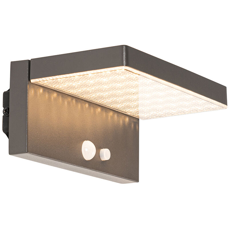 Trio Lighting Cotoca lampada da appoggio led da esterno gabbia nera solare  con sensore crepuscolare h. 26cm ip 44 Moderno LED