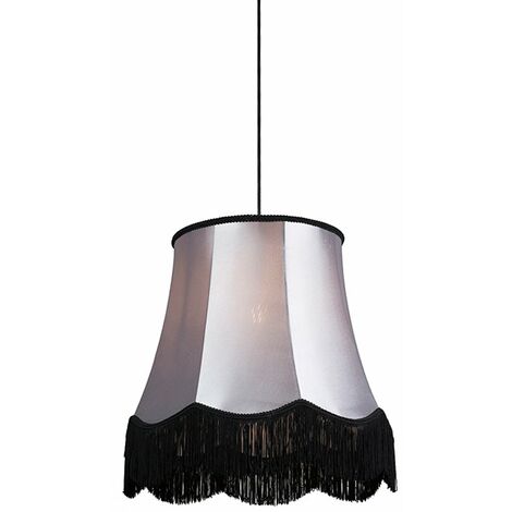 Lampada a sospensione retrò nera con interno dorato - Jinte