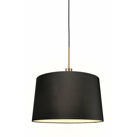 QAZQA Classico Cotone Paralume In Velluto Color Talpa Cilindrico 40/40/40 , Cilindro Adatto Per Lampada A Sospensione E Da Terra 86223517