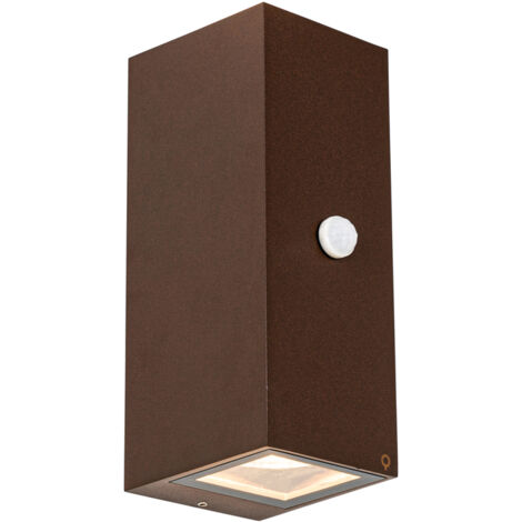 QAZQA Appliques charlois - Industriale - Alluminio,Vetro - Oro/Nero - Allungato Max. 1 x Watt