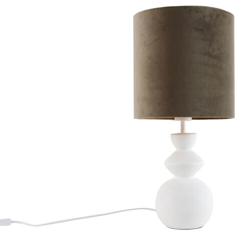 Lampada Da Terra Design Qara, Paralume In Vetro Fumé, Nero, Altezza 161 Cm, Attacco E27, Con Cavo E Spina