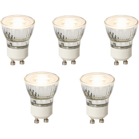 LUEDD Set di 5 lampadine LED GU10 dimmerabili 35mm 4W 200 lm 2700K (1/4)