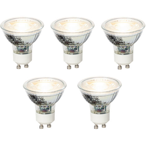 LUEDD Set di 5 lampadine LED dimmerabili GU10 4W 310lm 3000K (1/4)