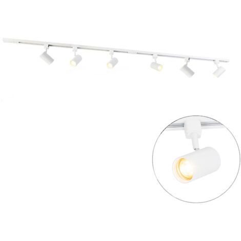 QAZQA iconic jeana - Moderno - Acciaio - Bianco - Oblungo/Tondo Max. 6 x Watt