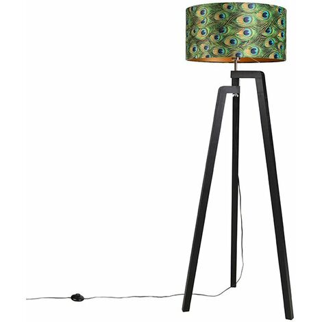QAZQA Ladas - Lampada Da Terra Rustico - 1 Luce - H 1535 Mm - Bronzo