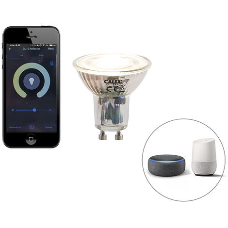 Lampada a LED dimmerabile GU10 WiFi Smart con app 5W 380 lm 2200-4000K