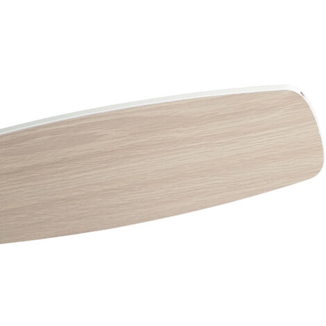 QAZQA + Ventilatori da soffitto rotar - Moderno - Legno,Acciaio,Plastico - Bianco/Marrone - Tondo Max. 2 x Watt