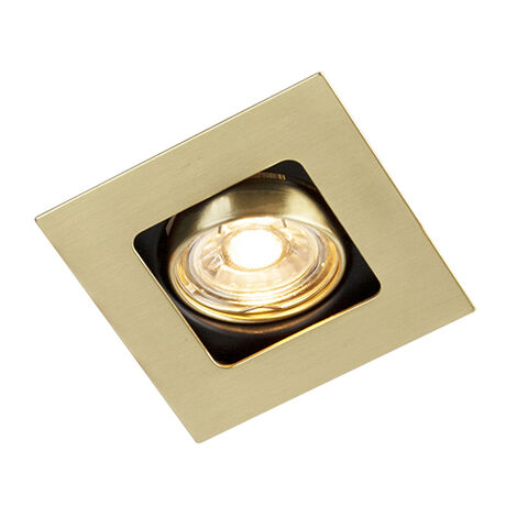 Faretto incasso gea led maia q gfa753 c 6w led quadrato termoplastico  lampada soffitto cartongesso interno