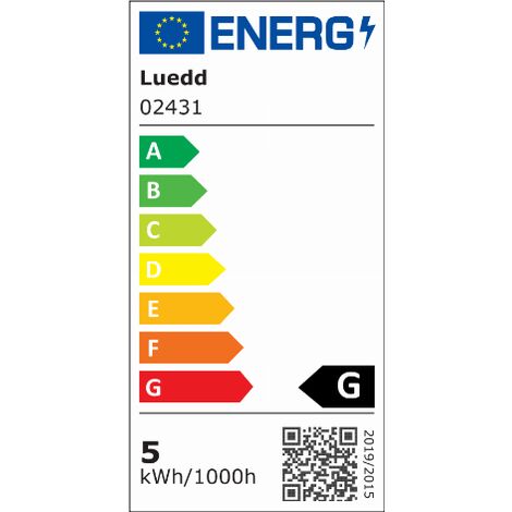 Set di 5 lampade LED GU10 AR70 6W 475 lm 3000K