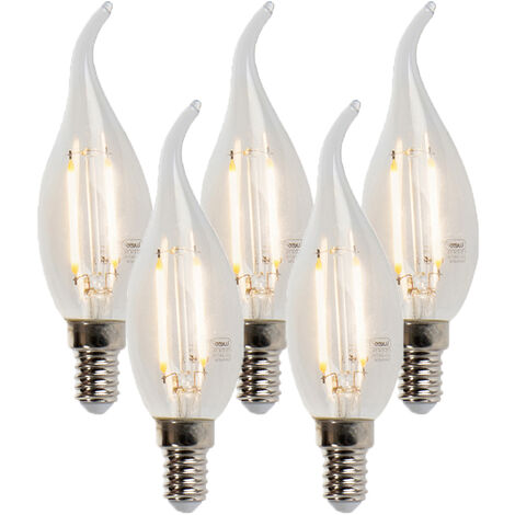Set di 3 lampade a filamento LED dimmerabili E27 A60 5W 470lm 2700K