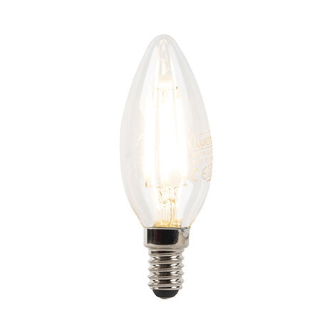 LUEDD Lampada candela filamento LED E14 dimmerabile B35 3W 250 lm 2700K