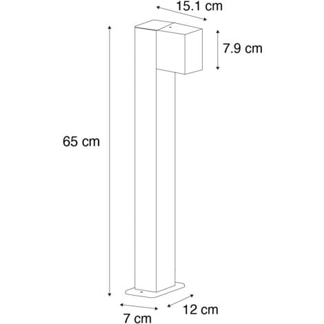 Applique nera IP44 incl lampadine smart GU10 - BALENO