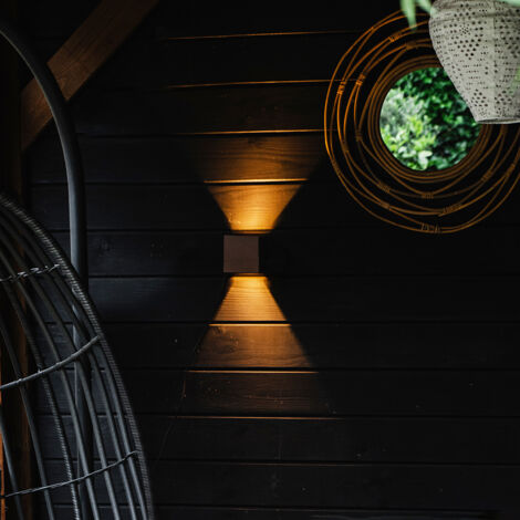IDEAL LUX ARCADIA lampada da terra esterno moderna nero e bianco
