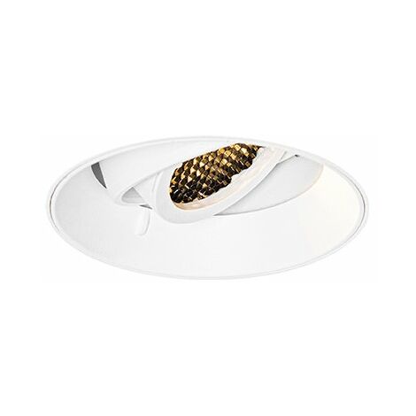 QAZQA Faretto Da Incasso BUCO - Moderno, 1 Luce, Bianco, Diametro 12cm, Per Soggiorno E Cucina