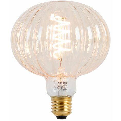 Lampadina E27 led 12 w globo max vetro ambra vintage luce calda 2200k