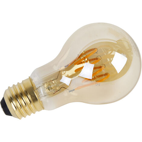 Lampadina LED E27 Eglo A Spirale Vintage 4W (equiv. 7W) - Luce Bianco Caldo 1700K, 50 Lumen - Tubolare T30 3x30 Cm Dimmerabile