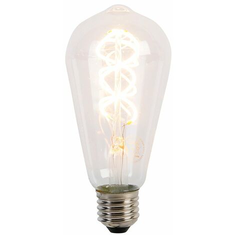 Lampadina LED Filamento ST64 8W E27 2200K Luce Calda