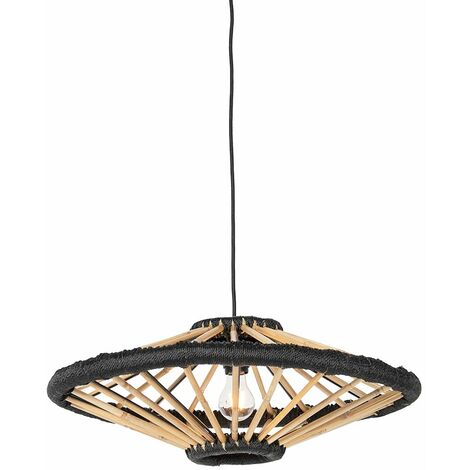 QAZQA Lampada a sospensione cavalux - Moderno - Acciaio,Plastico - Oro/Nero - Tondo Max. 1 x Watt