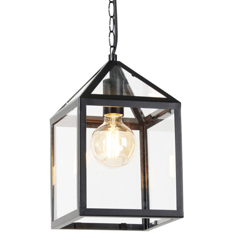 Qazqa Athens Lampada Da Terra Rustica 5 Luci: Design In Acciaio Nero E Vetro Fumé, Altezza 160cm, Per Soggiorno E Camera Da Letto - 4