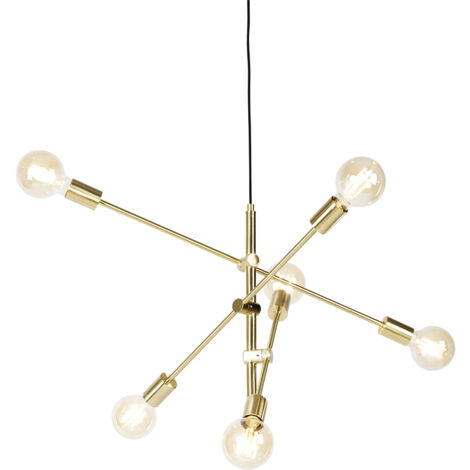 Qazqa Granny Frame - Lampada A Sospensione Retrò In Nero, 250 Mm, Design Minimalista, Attacco E27, Per Soggiorno E Cucina - 3