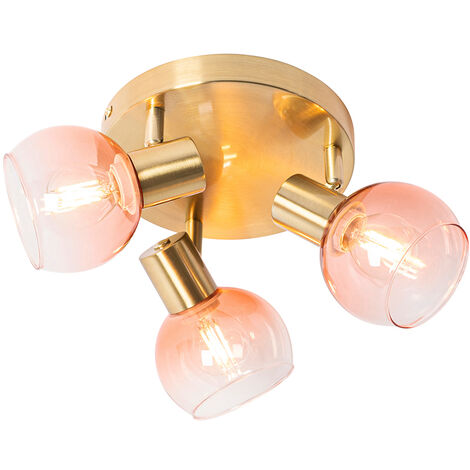 Plafoniera / Faretto Art Déco oro 2 luci - TOMMY | Leroy Merlin