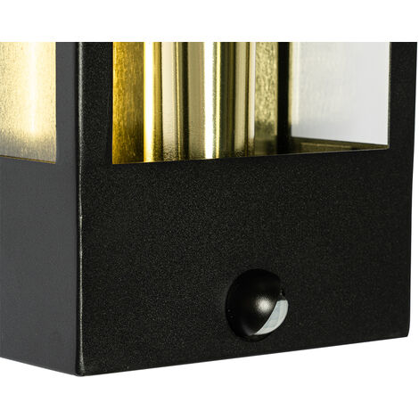 Applique Da Esterno First Choice Lighting 20968 - Stile Tradizionale, Nero E Oro Spazzolato, IP44, Nuova - Foto 2