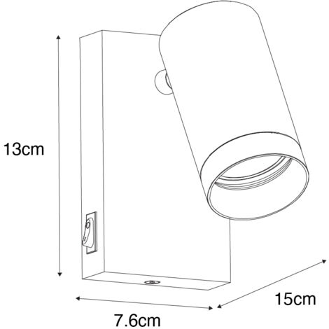 Lampada A Binario 5 Faretti QAZQA JEANA - Lunghezza 286 Cm, Nera, Regolabile, Attacco GU10