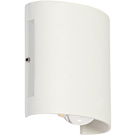 QAZQA Appliques silly - Moderno - Alluminio,Plastico - Bianco - Tondo (non  sostituibile) LED Max. 2 x 2.4 Watt