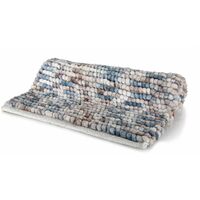 Spirella Badteppich Badematte Duschvorleger Mikrofaser Hochflor  flauschig  rutschhemmend  geeignet für Fußbodenheizung  55x65 cm  Berry