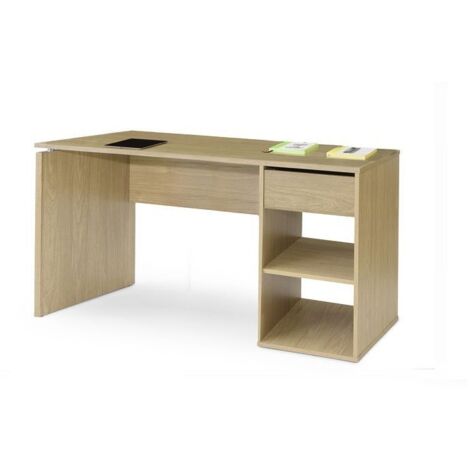 TOPKIT Table de bureau Burgos 5014 Grande table d'ordinateur Bureau avec tiroir Chêne (1/5)