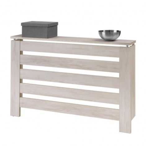 Cache-radiateur  Victoria 3122 TOPKIT largeur 120 cm  Grand Cache- radiateur moderne Blanc Mozart