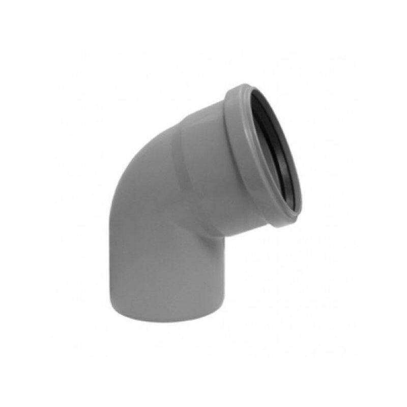Hydro-bric coude 67 degrés diamètre 40mm gris - n1736 a67