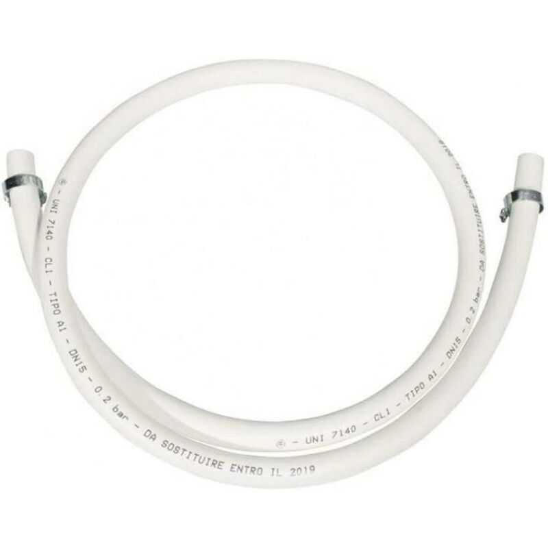Tuyau Gaz Butane Bric OTECH 120 Cm Avec Ruban - Connexion Sécurisée Pour Bouteille Gaz
