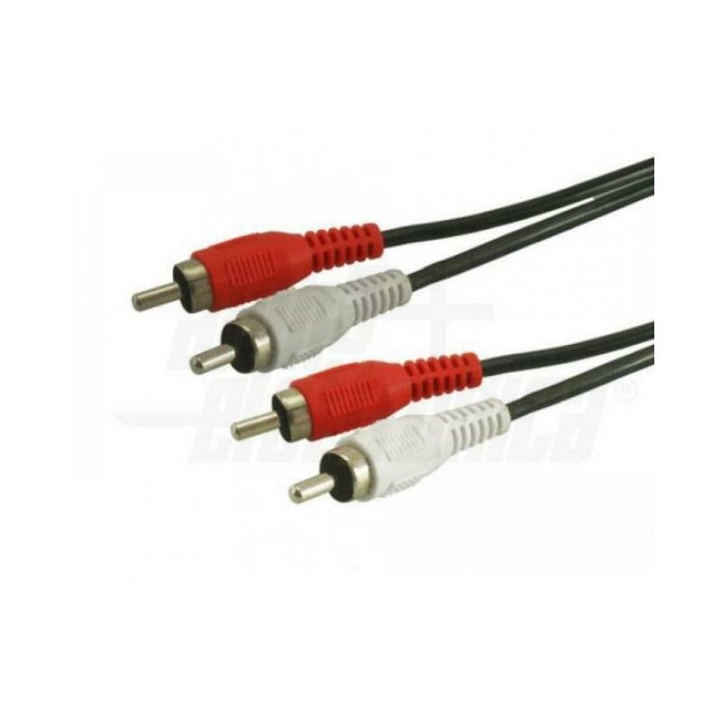 Câble audio, 2 fiches RCA mâle/femelle - 2 fiches RCA mâle 1.5m