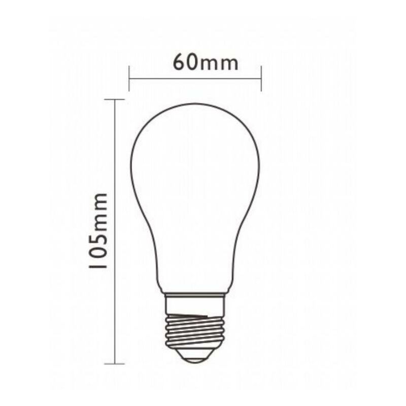 Ampoule LED Goutte A60 Demi Sphère Doré 7W 660Lm E27 2700K Dimmable