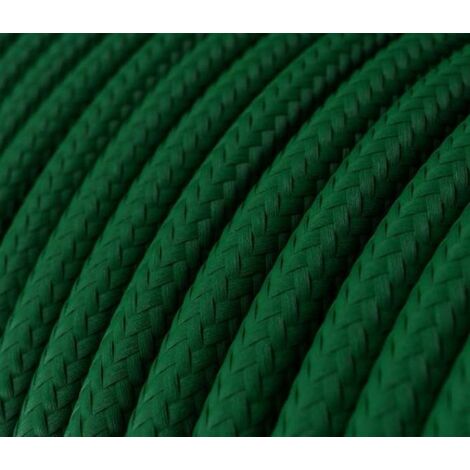 DRESS - Cable Textile Torsadé 2X0,75 12 mt TR2 VERT | Leroy Merlin