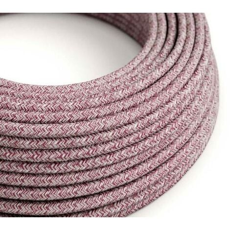 Creative-cables câble textile tweed bordeaux rs83 2x0.75mm - xz2rs83