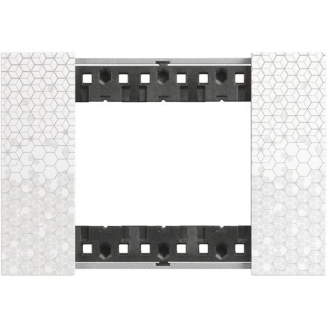 Living Now plaque pixel 3 modules BTICINO BTKA4803MW