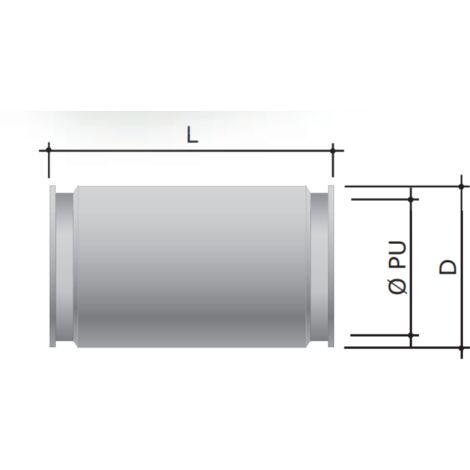 Dkc europe raccord tube à tube diamètre 20mm - 6110-20n