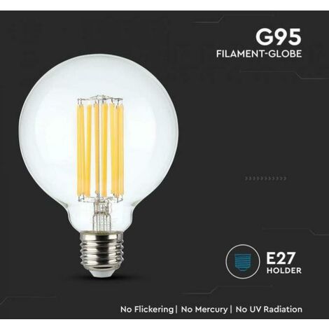 Ampoule LED E27 6W 432Lm 2000ºK Filament G150 40.000H [WO-LF