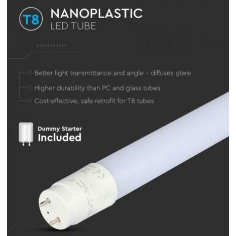 V-TAC Tube LED 120cm, Neon 120cm Led, Tube Eclairage LED en Nano