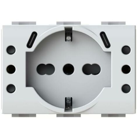 4Box Presa USB Da Muro 2.4A Bianca – Due Porte USB, Modulo Singolo, Compatibile Con Bticino Livinglight, Ricarica Rapida - 5