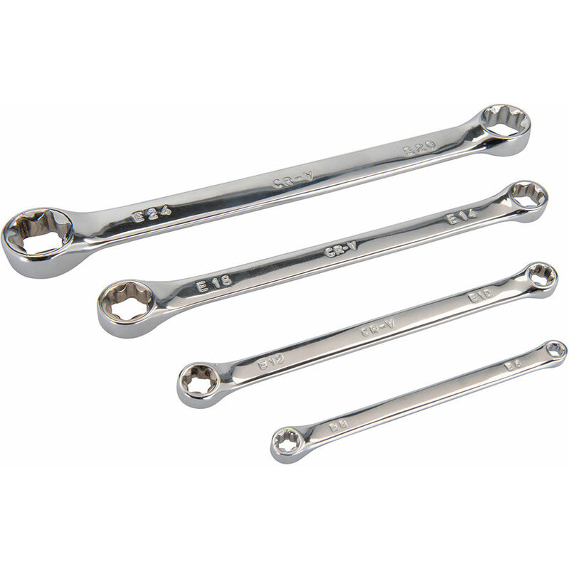 juego 4 llaves planas torx hembra