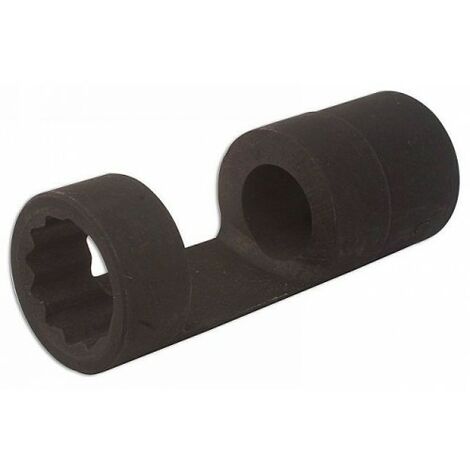 Vaso para inyectores 21 mm con ventana 1/2". Compatible con motores Ford Duratorq. Herramienta profesional para mantenimiento de inyectores.