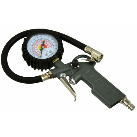 Pistola para inflar,inflador neumaticos con manometro,para coches,moto,etc