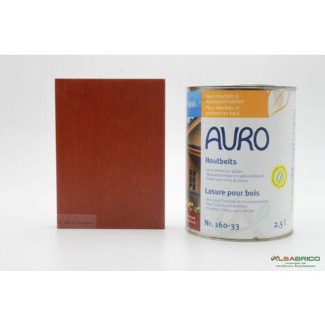 Lasure pour bois n°160 AURO, Rouge Foncé -