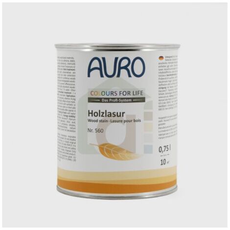 Lasure pour bois teintée en machine n°560 AURO, Incolore -