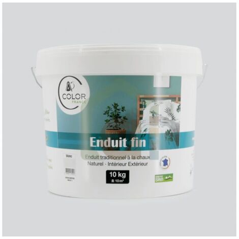 Enduit fin à la chaux - blanc,