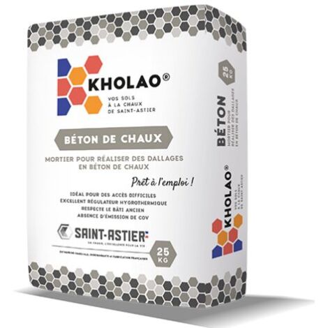 Mortier béton de chaux KHOLAO® Saint-Astier,